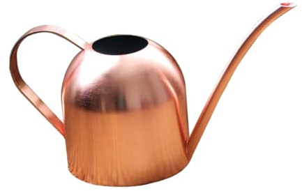 HANABASS Arrosoir Acier Inoxydable Cuivre Bec Long Ergonomique pour Arrosage Précis des Plantes Intérieur et Extérieur Dispositif et Facile à Remplir