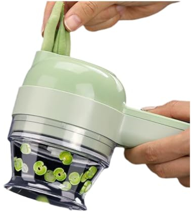 Generchin Coupe-Légumes Électrique, Éplucheur, Trancheuse, Presse-Ail sans Fil Portable, Hachoir à Viande, Hachoir de Cuisine Domestique