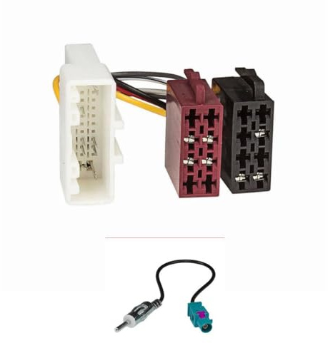 tomzz Audio 7045-003 Radio Adapter Kabel Set kompatibel mit Renault Twingo III ab 2015 Smart FourTwo ab 2015 auf 16pol ISO Norm