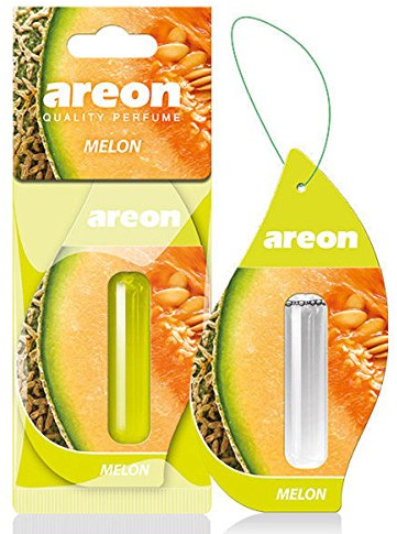 Areon Liquid Car Air Freshener Melon Sweet Perfume Hanging Pendant Long Lasting Home 3D 5 ml Pack of 1