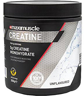 MaxiNutrition Creatine | Performance Boosting Creatine Monohydrate Powder | Unflavoured, 300g - 60 Servings