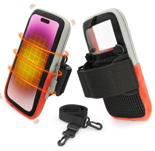 SenMore Funda térmica para teléfonos Inteligentes, prolonga la Vida útil de la batería, Ahorra energía, cálida Funda para teléfono Compatible con iPhone, Huawei, Samsung, Xiaomi, etc