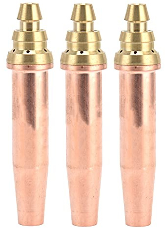 3Pcs Sauerstoff Propan Schneidbrennerspitzen Isobare Gasbrenner Düse 0,9mm 1,2mm 1,5mm Gasschweißspitzen für Brennschneidmaschine