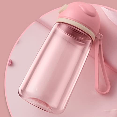Bottiglia d Acqua 16.2oz Bottiglia d'Acqua Bambini Portatile Piccola Bottiglia Studente Sport Studente Sport, Tre Colori Che è BPA. -Gratuito Bottiglia d Acqua Sportiva (Color : Pink)