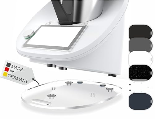 Premium Gleitbrett für den Thermomix - TM5, TM6 & TM31 - Hochwertiger Gleiter aus Premium Acrylglas - MADE IN GERMANY (Transparent)