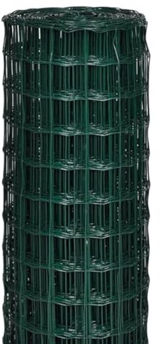 Rotolo Rete Metallica Antiruggine Per Recinzione Lunghezza 25 Metri Varie Altezze Acciaio Zincato Rivestito Pvc Recinzioni Giardino Terrazzo Pollaio Animali Ringhiere Cancelli Gabbie - 2.0x25Mt