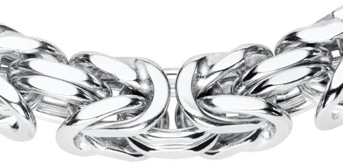 JEWLIX Sterlingsilber Königskette für Herren, 7 mm