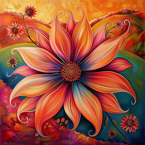 Huacan Diamond Painting Mandala Eckige Steine Erwachsene Diamant Paintings Blune Bilder Voll Drill Malerei für Home Wall Decor Bild Größe 30x30cm