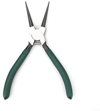 Hasaller Circlip Pliers Sets 7 Inch Internal External Snap Ring Pliers Carbon Steel Straight Bent Clip Plier Lock Ring Plier Heavy Duty Reverse P-Lier for Rings Remover Retaining