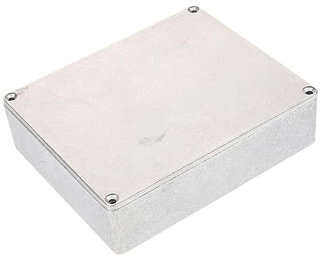 BAZEITFLOW Gitarren Effektgehäuse aus Aluminium Stomp Case mit Polierter Oberfläche für Selbstgemacht Gitarreneffekt Pedale als Robustes Ersatzgehäuse