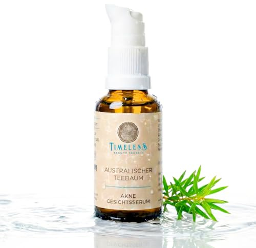TBS Intensivserum gegen Akne 30ml | Mit Teebaum, Niacinamid, Azelainsäure, Salicylsäure & 16 ayurvedischen Kräutern Klärt Pickel, reduziert Hautunreinheiten & beruhigt gereizte Haut