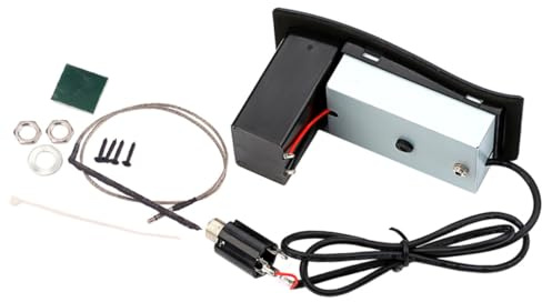 Abaodam Akustische Gitarre Tonabnehmer Mit Preamp System Gitarren Sound Pickup Ersatz Tonabnehmer Für Gitarrensteg Metall Und Kunststoff Konstruktion Für Akustikgitarren