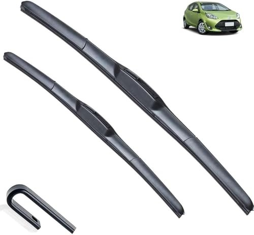 Automotive Wiper Blades for Toyota Prius C 2012–2019 Front Wipers Replacement Kit Windscreen Front Window Windshield Brushes Cutter Accessories