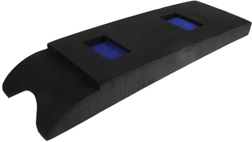 Rutschfestes Kniekissen aus Schaumstoff für Gartenarbeit und Bauarbeiten | Ergonomische Form mit Breiten Kanten, Strukturierte Oberfläche, Schwarz, für Haus und Außenpflege