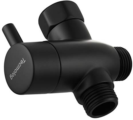 Tecmolog Umstellventil Dusche 3 Wege 1/2 Messing Absperrventil Dusche T Adapter für Handbrause DSF012B