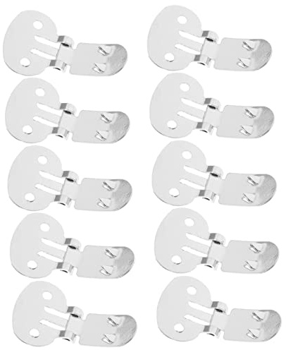 VILLFUL Clip per Scarpe in Acciaio Inossidabile 10 Pezzi Clip per Scarpe Eleganti Flat Design Perfette per Decorare e Lavori di Fai da Te
