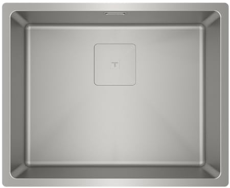 TEKA Fregadero Cocina Un Seno Acero Inoxidable 18/10, Acabado Satinado, Triple Instalación, Profundidad 20cm, SilentSmart, Flexlinea RS15 50