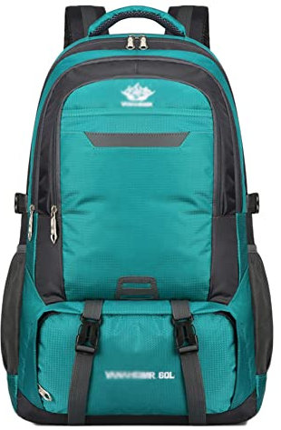DAIHAN Wanderrucksack 60L Herren Damen Wasserdichter Trekkingrucksack Reiserucksack Outdoor Sport Rucksack für Wandern, Bergsteigen, Camping, Reisen, Sport Grün