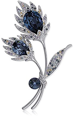 Broschen für Damen, Broschen, Kristallkorsage, Kleider, Tücher, Temperamentnadeln, Schals, Verschluss, modische Pulloverkette mit Zubehör, Geschenk für Mutter, exquisite Broschen (Farbe: C) (C)
