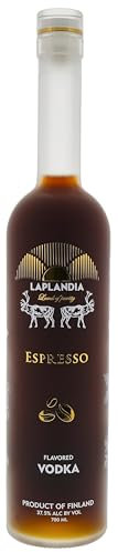 Laplandia I Flavoured Espresso Vodka I 700 ml Flasche I 37,5% Volume I Premium Espresso Wodka aus Lapland