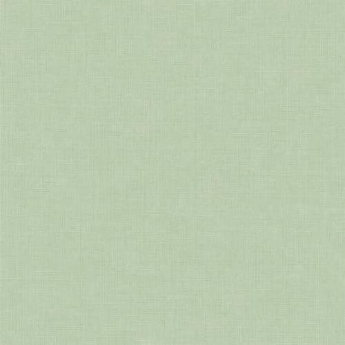 Grandeco Solena Fabric Weave Hessian Textured Plain Walllpaper, Light Green