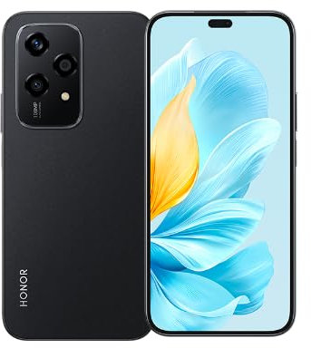 HONOR 200 Lite 5G Smartphone avec Triple Caméra 108 Mpx, 8+256 Go, Écran 6,7 90 Hz, 4500 mAh, Double SIM, Android 14, NFC (Noir, 8+256G)