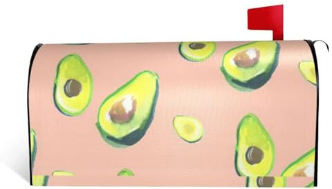 Briefkastenabdeckung mit vielen Bildern von Avocado Druck vielseitig einsetzbar Gartendeko mit Magnetleiste