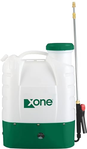 XONE | POMPA A SPALLA irroratrice con BATTERIA al litio (12V - 8Ah),16 litri con sebatoio resistente ai raggi UV. Lancia telescopica in acciaio