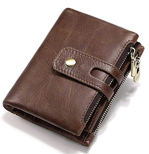 LVUNZJCA Herren Geldbörse Kurze Geldbörse aus Leder for Herren Business Travel Wallet Kreditkarteninhaber Kartenhalter