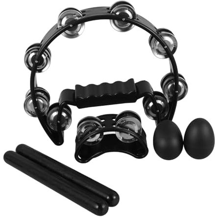 ULDIGI Schlaginstrument Handglocken Fußschelle Rhythmusstäben Und Shakereiern Vielseitiges Percussion-instrumenten Anfänger Musikunterricht Und Partys