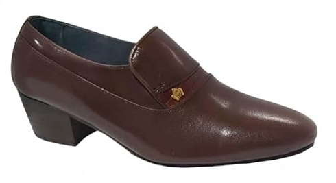 Kantos 2012 klänning sko kubansk klack 5 cm för män - lädersula - dans Sevillanas. Flamenco Taconeo Tablao, mahogny, 43 EU