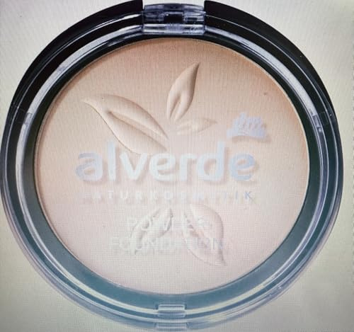 alverde NATURKOSMETIK Powder Foundation 20 Velvet Sand, LSF 6, 10 g