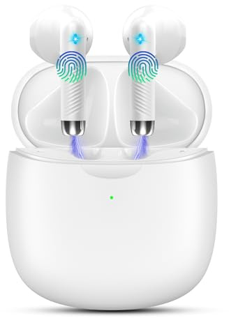 Niderson AI Traducteur Vocal Instantané, 3 en 1 Ecouteur Traducteur Instantané avec 164 Langues/7 Modes de Traduction, 32H Bluetooth 5.3 Oreillette Traduction Instantanée pour Affaires/Voyage, Blanc