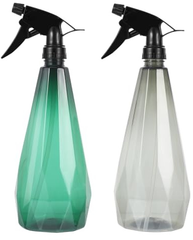 HYTROVE 2pièces Vaporisateurs Eau Pour Plant 1L Spray Bouteilles Eau Vides Flacons Pulvérisateur de Jardin Plastique Lot de Pulvérisateurs pour Arrosage et Nettoyage Domestique Design