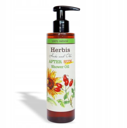 HERBIS Natürliches After-Sun Duschöl, 200 ml, Regenerierend, Schnell einziehend