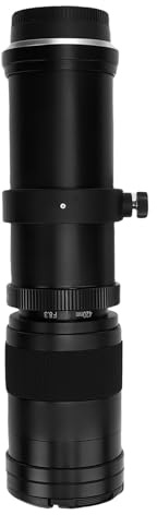 Cryfokt Zoomkameralins, Zoomobjektiv 62 Mm Filterstorlek 420-800 Mm för SLR-kameror (Svart)