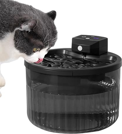 Fuente De Agua Inalámbrica Para Gatos, 2 Litros Bebedero Silencioso Para Gatitos, Bebedero Con Filtro Para Gatitos, Para Dueños de Mascotas Refugios de Animales Propietarios de Granjas Hospital Sala d