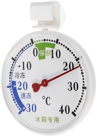 TOPPERFUN Termometro per Frigorifero e Congelatore con Ventosa Indicatore di Temperatura Digitale Preciso Monitor della Temperatura per Conservazione Alimenti in Ambienti Freddi