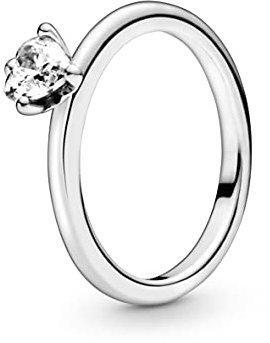 PANDORA Damen-Solitär Jahresring 925 Sterlingsilber mit '- Ringgröße 54 198691C01-54