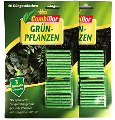 Combiflor Düngestäbchen Grünpflanzen 80er: 80 Stäbchen, Dünger für Grünpflanzen, 3 Monate Wirkungsdauer
