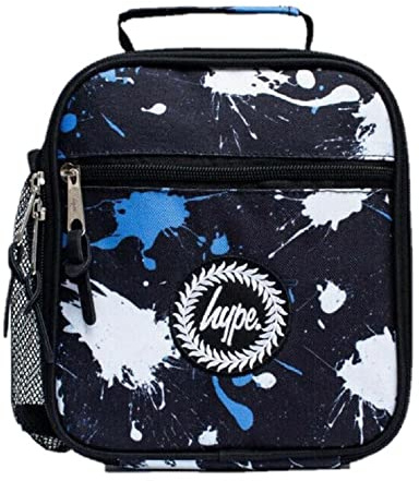 hype Paint Splatter Lunch Bag (One Size) (Black/White/Blue)