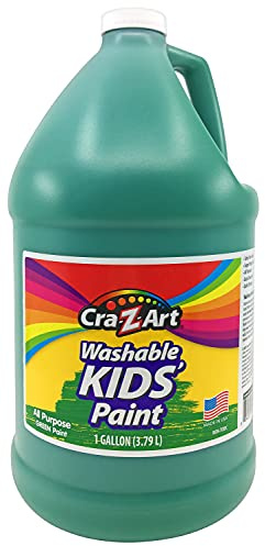 Cra-Z-Art Kids Washable Tempera Poster Paint Non-Toxic Art Supplies - Green - 1 Gallon