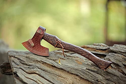Generisch Custom Steel VIKING AXE, yxa High Carbon stål med slida viking MAQ2595
