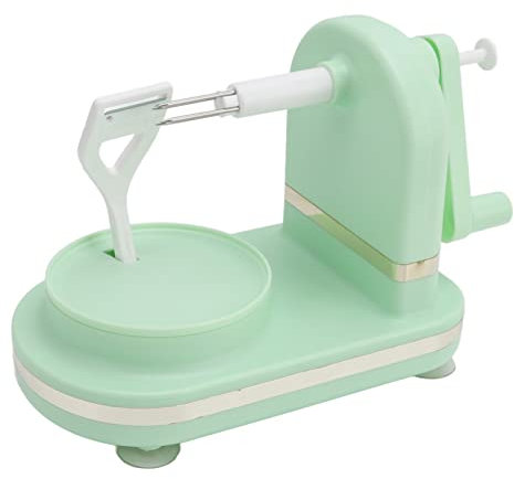 Machine à éplucher les Fruits, éplucheur de Pommes à Manivelle Multifonctions Sûr et Efficace Facile à Utiliser Vert pour la Maison (Vert clair)