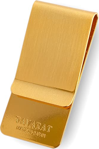 TAVARAT ] Geldklammer für Herren Slim Wallet Holder Cash Wallet Tps-006, Gold, Einheitsgröße
