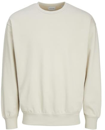 JACK & JONES Jjecharge Sweat Crew Neck Noos sweatshirt, Moonbeam, M