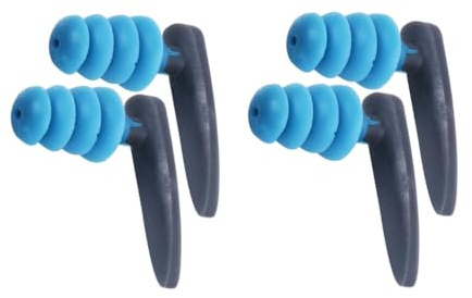 Tappi Orecchie Piscina, 2 Paia Tappi per le Orecchie da Nuoto Piscina da Doccia in Silicone Impermeabili con Custodia Accessori per Sport Acquatici per Nuoto, Doccia, Bagno, Surf, Snorkeling