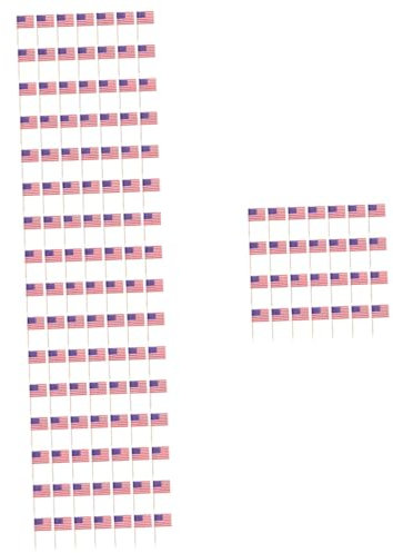 ULDIGI 1000piezas Banderines Decorativos De País para De Palillos De Bandera para Fiestas Temáticas y Celebraciones Patrióticas