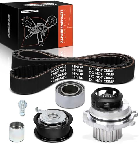 Frankberg Zahnriemensatz Zahnriemen mit Wasserpumpe Benzin Kompatibel mit A3 8P1 A3 Sportback 8PA A4 8E2 A4 Avant 8E5 Golf V 1K1 T.o.u.r.a.n 1T1 1T2