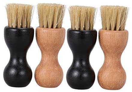 Garneck 4stücke Reinigungsbürste Für Schuhe Schuhputzbürsten Mit Holzborsten Tragbare Bürste Schuhreinigungsbürste Multifunktional Für Haushalt Langlebig Geruchlos